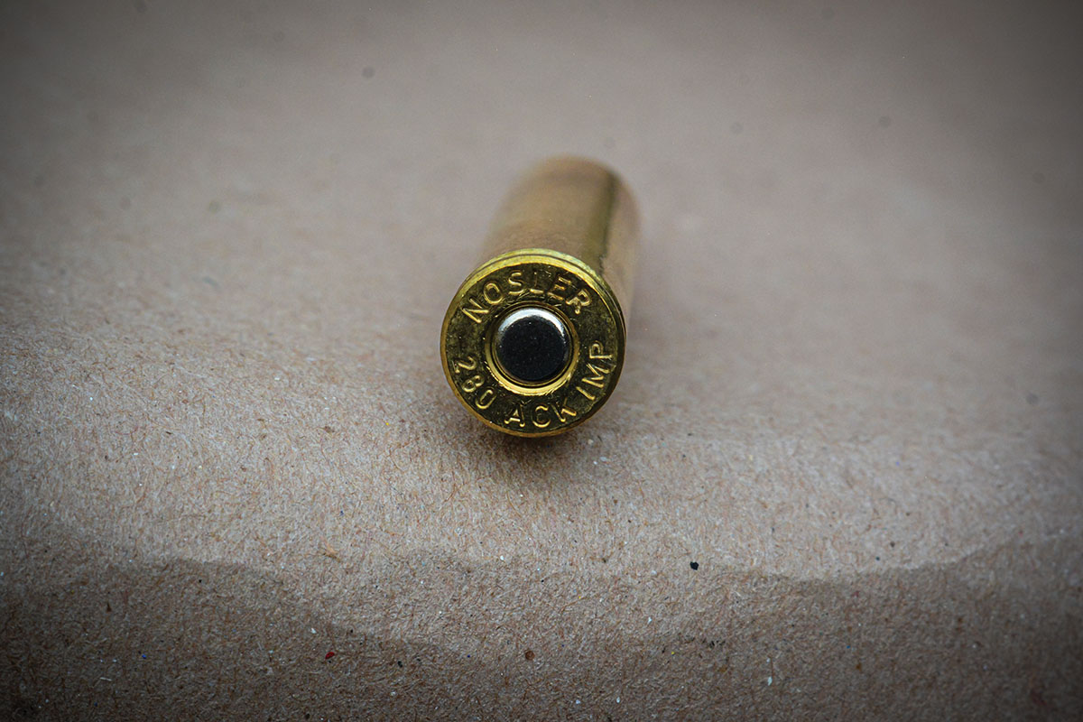 Nosler Custom offers factory-loaded 280 AI and offers brass for handloaders.